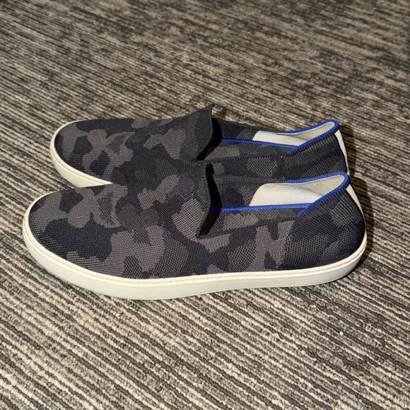 Rothy’s The Original Slip on Sneakers Black Camo Size 10 - Picture 5 of 7